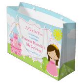 ブルネットプリンセスとドラゴンありがとう ラージペーパーバッグ (裏面アングル)