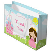 ブルネットプリンセスとドラゴンありがとう ラージペーパーバッグ (正面アングル)