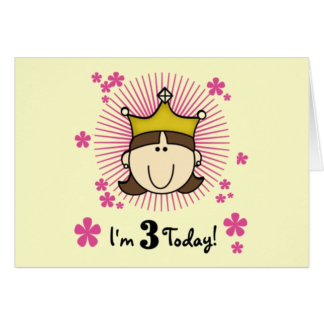 ブルネットプリンセス3rd誕生日Tシャツとギフト (正面横)