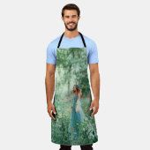 ブルネットプリンセス：妖精の森の水色 エプロン (着用した状態)