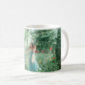 ブルネットプリンセス:妖精の森の水色 コーヒーマグカップ (正面右)