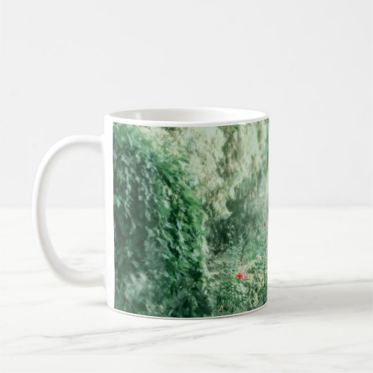 ブルネットプリンセス:妖精の森の水色 コーヒーマグカップ (左)