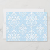 ブルネットボーイファーストコミュニオンダマスク 招待状 (裏面)