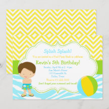 ブルネットボーイプールパーティーバッシュパーティー