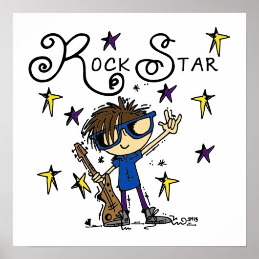 ブルネットロックスター ポスター (正面)