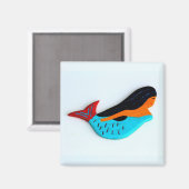 ブルネット人魚マグネット マグネット (正面/裏面)