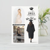 ブルネット女子卒業写真発表会 招待状 (スタンド正面)