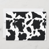 ブルネット女性のカーボーイウェスタンバースデーパーティー 招待状 (裏面)