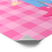 ブルネット女性のカーボーイウェスタン誕生日ポスター ポスター (角)