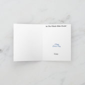 ブルネット女性医師グリーティングカード カード (内部)