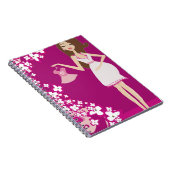 ブルネット妊婦 ノートブック (右側)