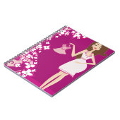 ブルネット妊婦 ノートブック (左側)