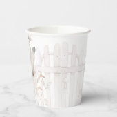 ブルネット妖精の女の子ベビーシャワー 紙コップ (左)