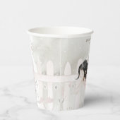 ブルネット妖精の女の子ベビーシャワー 紙コップ (右)