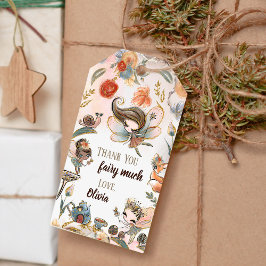 ブルネット妖精の誕生日パーティー好意ギフトラベル ギフトタグ