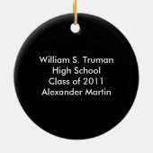 ブルネット少年院撮カスタマイズ影記念酒 セラミックオーナメント (裏面)