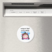 ブルネット最高のワールドの妹Tシャツ マグネット (インサイチュ (食洗機))