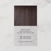 ブルネット毛 | 美容師鋏 名刺 (裏面)