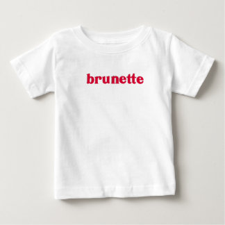 ブルネット赤 ベビーTシャツ