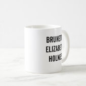 ブルネット エリザベス ホームズ コーヒーマグカップ (正面右)