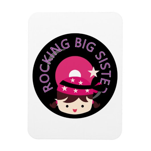 ブルネット・ロッキング姉 マグネット (縦)