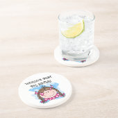 ブルネット・ワールド最高のの姉妹贈り物 コースター (側面)