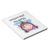 ブルネット・ワールド最高のの姉妹贈り物 ノートパッド (アングル)