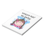 ブルネット・ワールド最高のの姉妹贈り物 ノートパッド (回転)