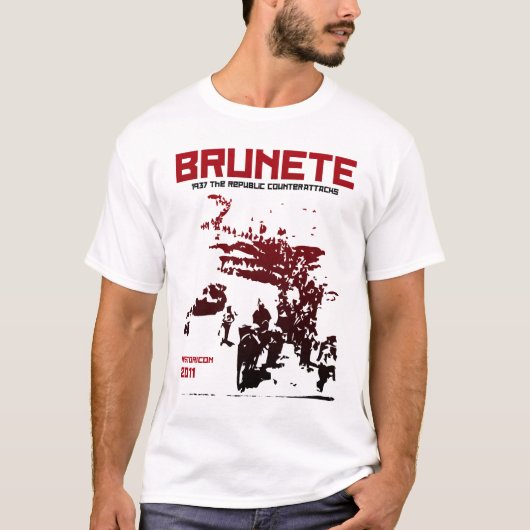 ブルネテ、スペイン1937年の戦い Tシャツ (正面)