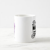 ブルネパーソナライズされたットが友達を作る コーヒーマグカップ (中央)