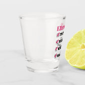 ブルネ熱狂するットウェストバージニ独身のアンの名前 ショットグラス (左)