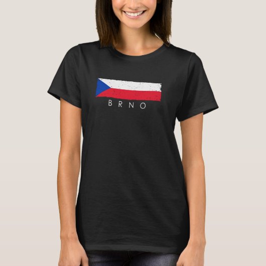 ブルノチェコ共和国休暇チェコ共和国愛好家 Tシャツ (正面)