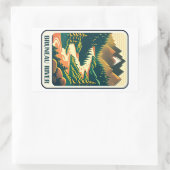 ブルノー川アイダホカラーズ 長方形シール (バッグ)