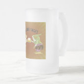 ブルハウンドビールマグの醸造された貯蔵庫 フロストグラスビールジョッキ (正面右)