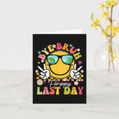 ブルハッピーハッピースクールの最終日先生少年少女S カード (黄色い花)