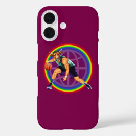 「ブルバスケットボールプレイヤーが行動を起こす」 iPhone 16ケース