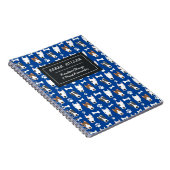 ブルパーソナライズされたテリア柄かわいい犬のドードル ノートブック (右側)