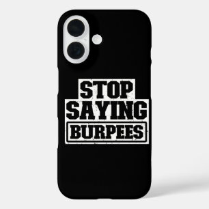 ブルピーはやめろ ワークアウトギア ひやかしフィットネス iPhone 16ケース