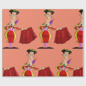 ブルファイター&レッドケープラッピング紙 ラッピングペーパー (フラット)