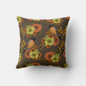 ブルフィンオンオータム花模様 クッション (裏面)