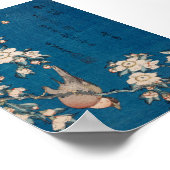 ブルフィンチオンザウィーピングさくらんぼ支部北斎 ポスター (角)