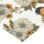 ブルフィンチオン秋花模様2 テーブルクロス (アングル)