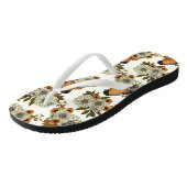 ブルフィンチオン秋花模様2 ビーチサンダル (アングル)