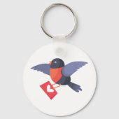 ブルフィンチラブバード キーホルダー (正面)