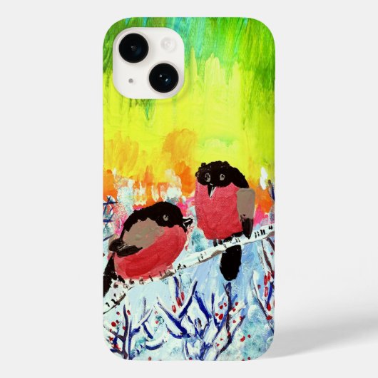 ブルフィンチ鳥 Case-Mate iPhoneケース (裏面)
