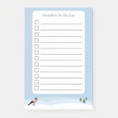 ブルフィンチ&スノーランドスケープTo-Doリスト ポストイット (正面)