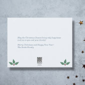 ブルフィンチ&雪景色クリスマスグリーティングカード シーズンカード