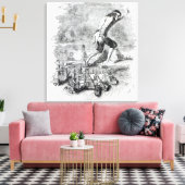 ブルフスキュディアン艦隊を盗むガリバー キャンバスプリント (インサイチュ (リビング))