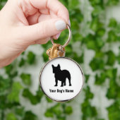 ブルフランスのドッグフレンチ・ブルドッグ キーホルダー (手)