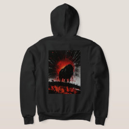 ブルフルジップフード付きスウェットシャツ パーカ